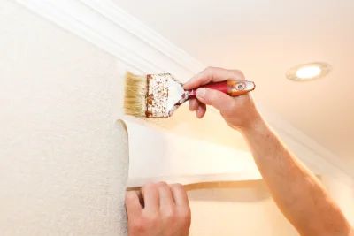 Pose de papier peint à Vendeville — revêtements muraux et toiles de verre